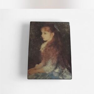 Vintage musical jewelry box, filled with vintage jewelry